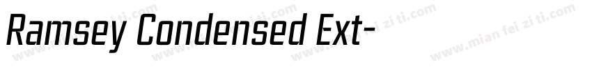 Ramsey Condensed Ext字体转换